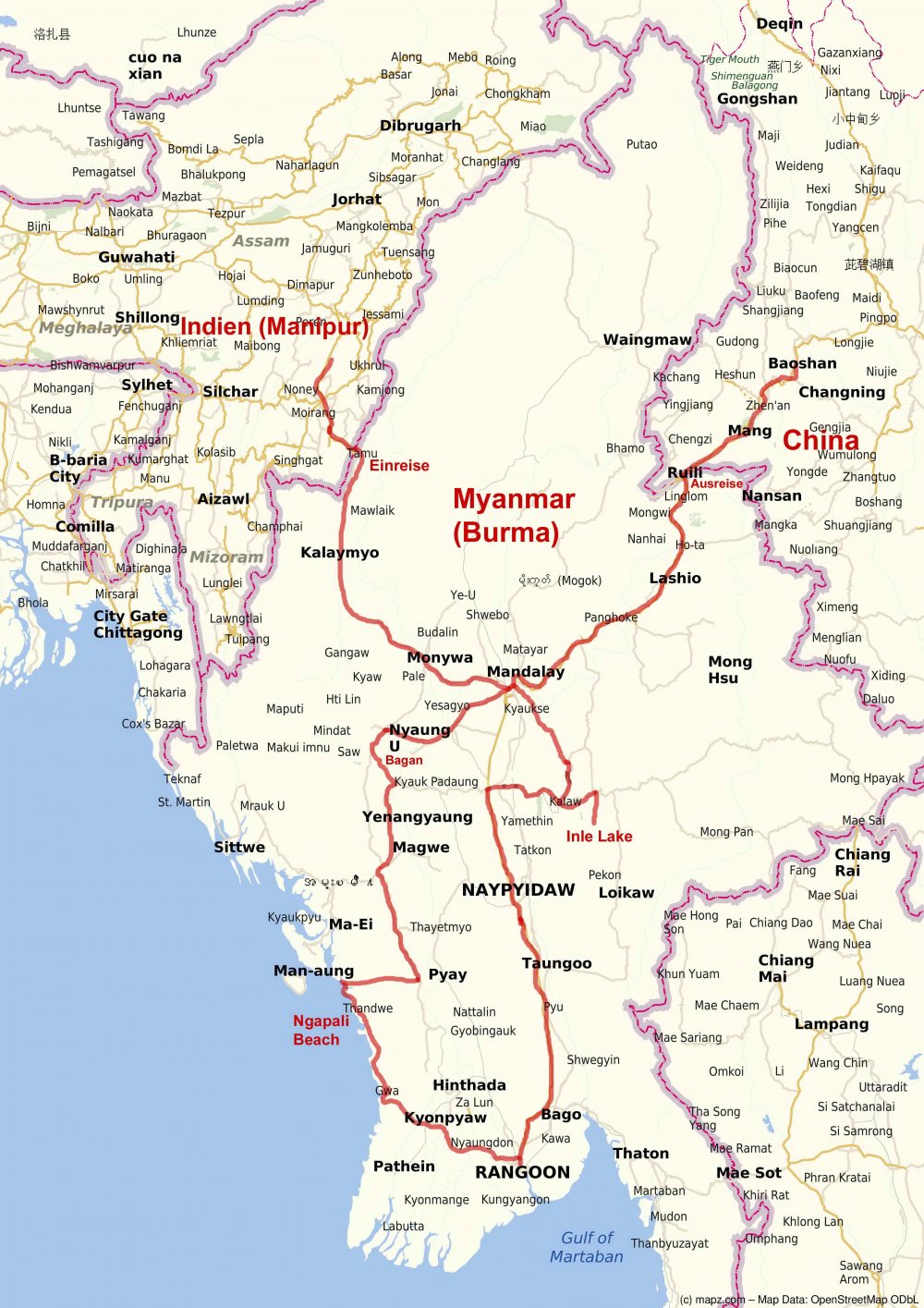 	 Route Myanmar